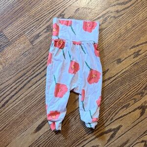 Tea Collection Floral Baby Layette Set with Red Poppies